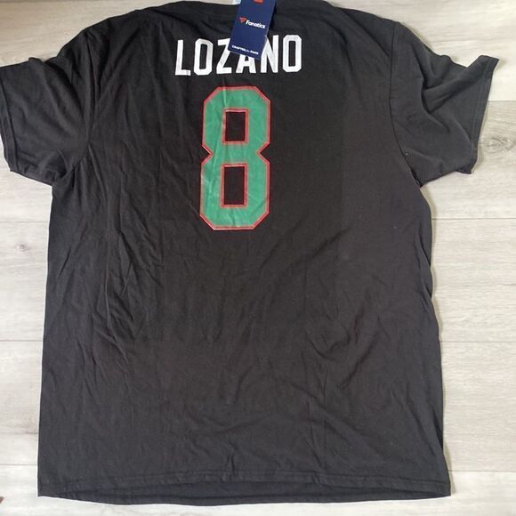 Mexico Personalized Name & Number T-Shirt - Black XL Lozano 8 NWT - Picture 4 of 4